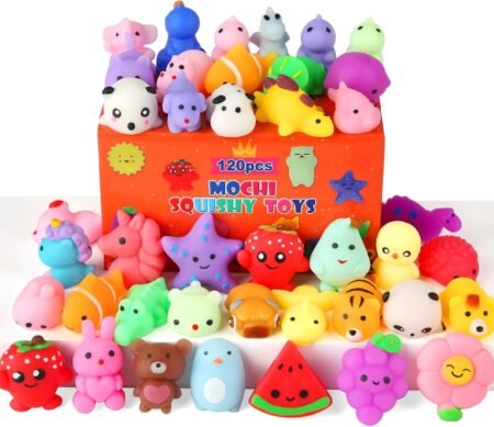 30 Pack Squishy Toys – Kawaii Mochi Squishies Party Favors for Kids, Mini Animal Sensory Stress Relief Toys for Birthdays, Classrooms & Gift Bags