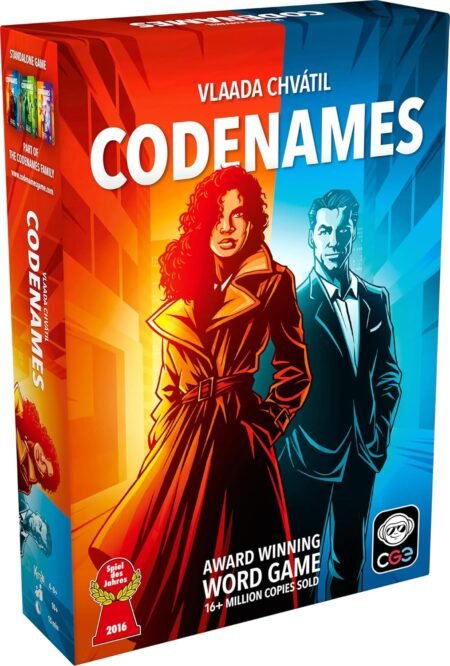 CGE Codenames Board Game (2nd Edition) – Top Secret Word Association Party Game for Friends & Family, 4+ Players, Game Night Favorite