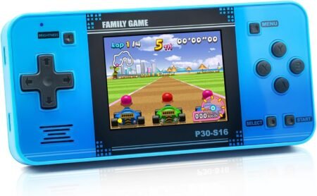 Handheld Game for Kids with 220 Preloaded Retro Video Games Portable Rechargeable Gaming Console