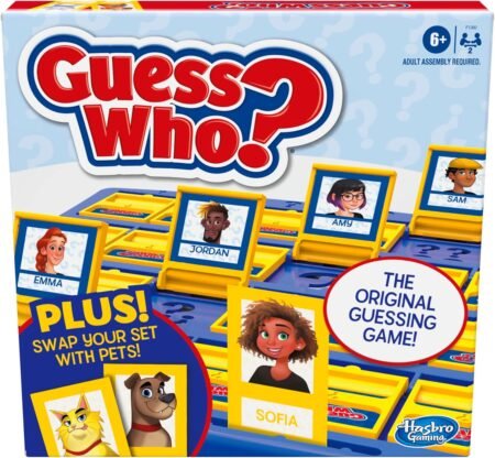 Hasbro Gaming Guess Who Board Game with People and Pets Cards