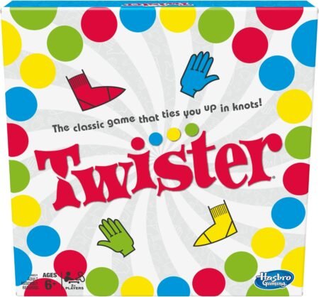 Hasbro Twister Party Classic Board Game for 2+ Players | Indoor & Outdoor Game for Kids Ages 6+