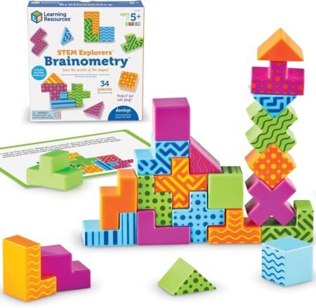 Learning Resources STEM Explorers Brainometry 3D Geometry Puzzle Game