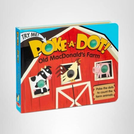 Melissa & Doug Poke-a-Dot! Old MacDonald’s Farm – Interactive Pop Button Board Book for Toddlers Ages 3+, Educational Sensory Toy (FSC Certified)