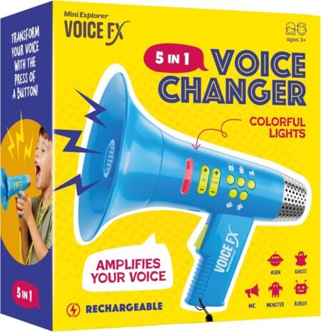 Mini Explorer Voice Changer for Kids – Fun Voice Changing Toy for Boys & Girls Ages 3–8+, Birthday Gift and Interactive Electronic Toy