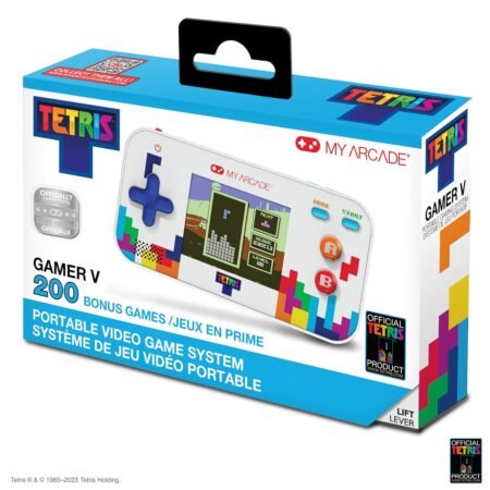 My Arcade Tetris Gamer Portable Handheld Tetris Game Console with Preloaded
