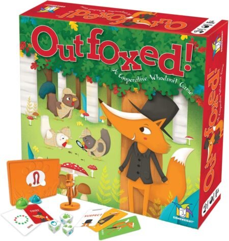 Outfoxed Classic Whodunit Board Game for Preschoolers 4 Players
