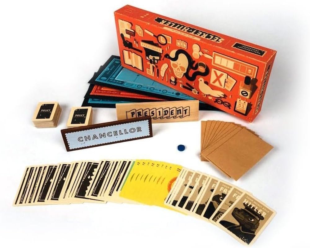 Secret Hitler Board Game – Strategic Social Deduction Party Game for Adults, Hidden Roles, Bluffing & Team-Based Gameplay