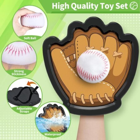 SpringFlower 4 Pack Catch and Toss Game Set Outdoor Paddle Ball Sports