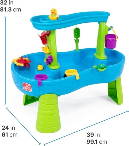 Step2 Rain Showers Splash Pond Water Table Water Play Table with Rain Shower