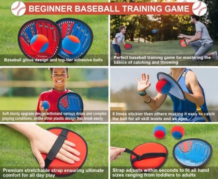 Toss and Catch Ball Game Outdoor Paddle Ball Families BackyardSports Toy