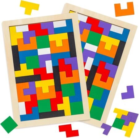 3 Otters Wooden Blocks Brain Teaser Puzzle Educational