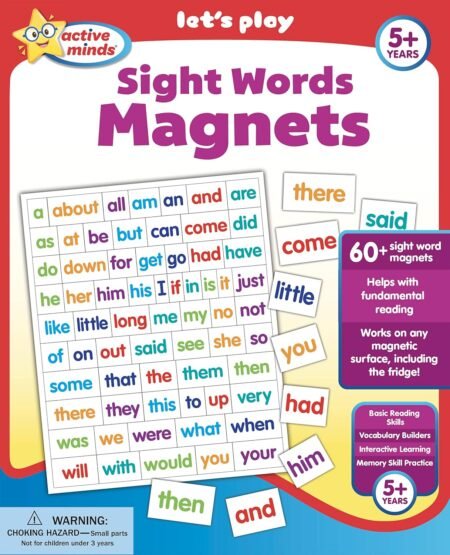 Active Minds Sight Words Magnets Learning
