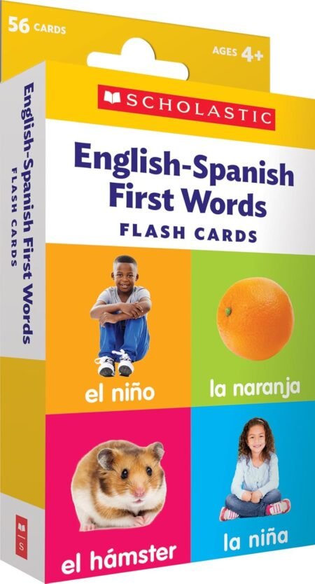 English-Spanish First Words Flash Card Kids