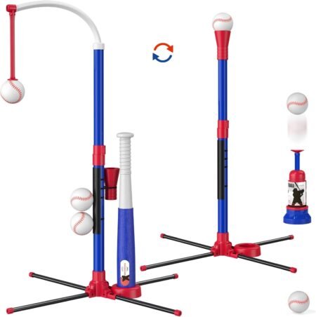 HYES 3-in-1 Baseball Set Kids Outdoor