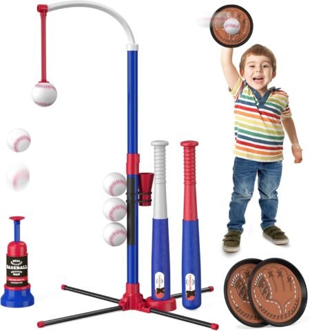 HYES 4 in 1 T Ball Set Kids Baseball