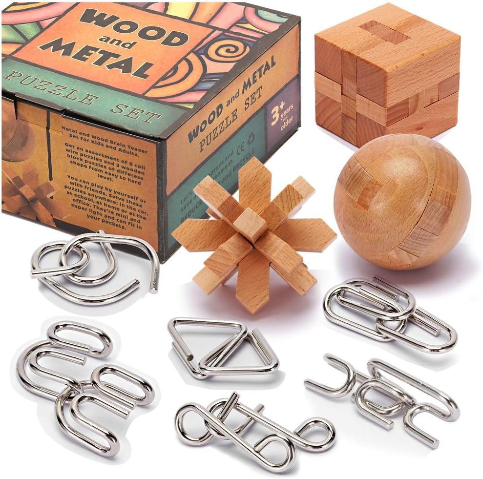 LESONG Brain Teaser Puzzle Set EducationaL