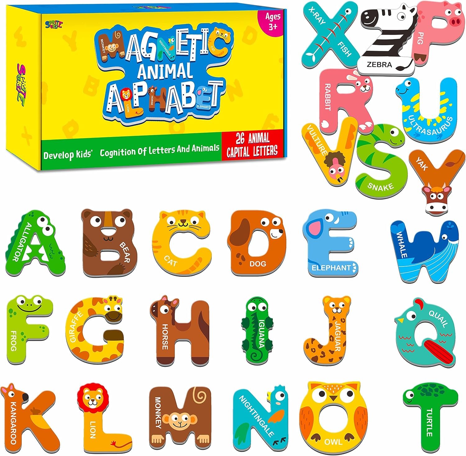 Large Size Magnetic Letters Alphabet Learning