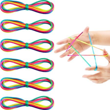 Meekoo6 Pieces Cats Cradle String Handheld Toy