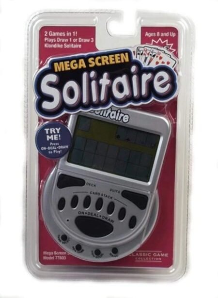 Mega Screen Solitaire Electronic Handheld Card Game