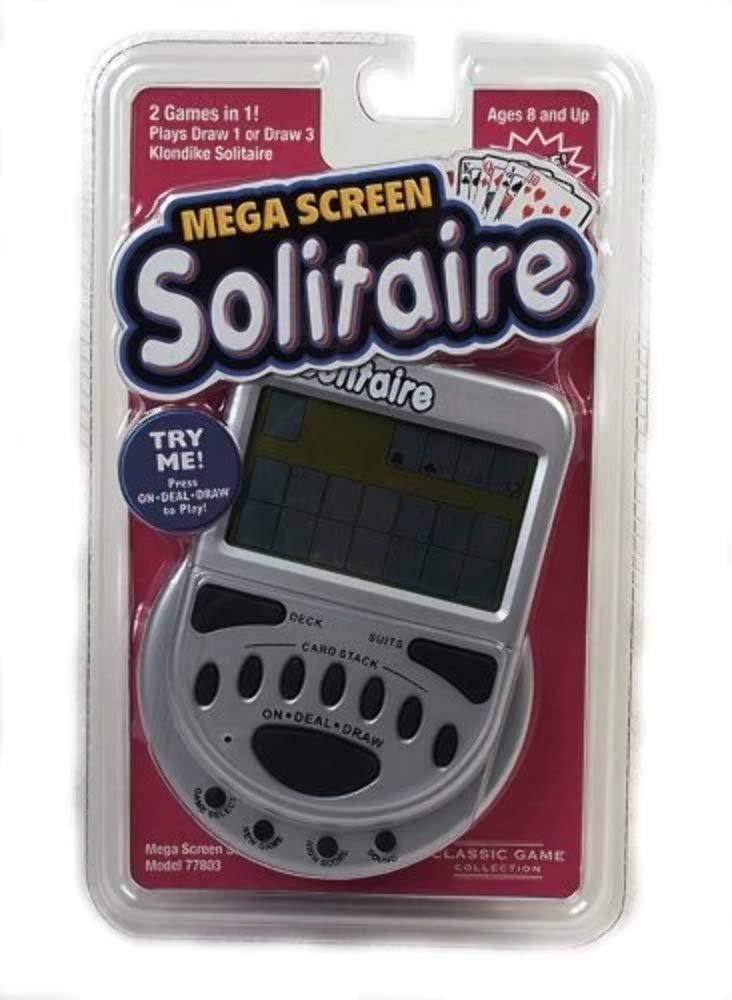 Mega Screen Solitaire Electronic Handheld Card Game