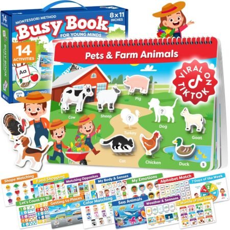 Montessori Busy Book Sensory Learning Activity