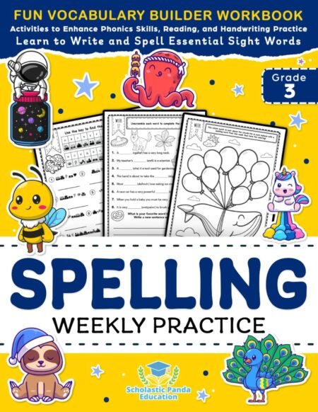 Spelling Weekly Practice for 3rd Grade