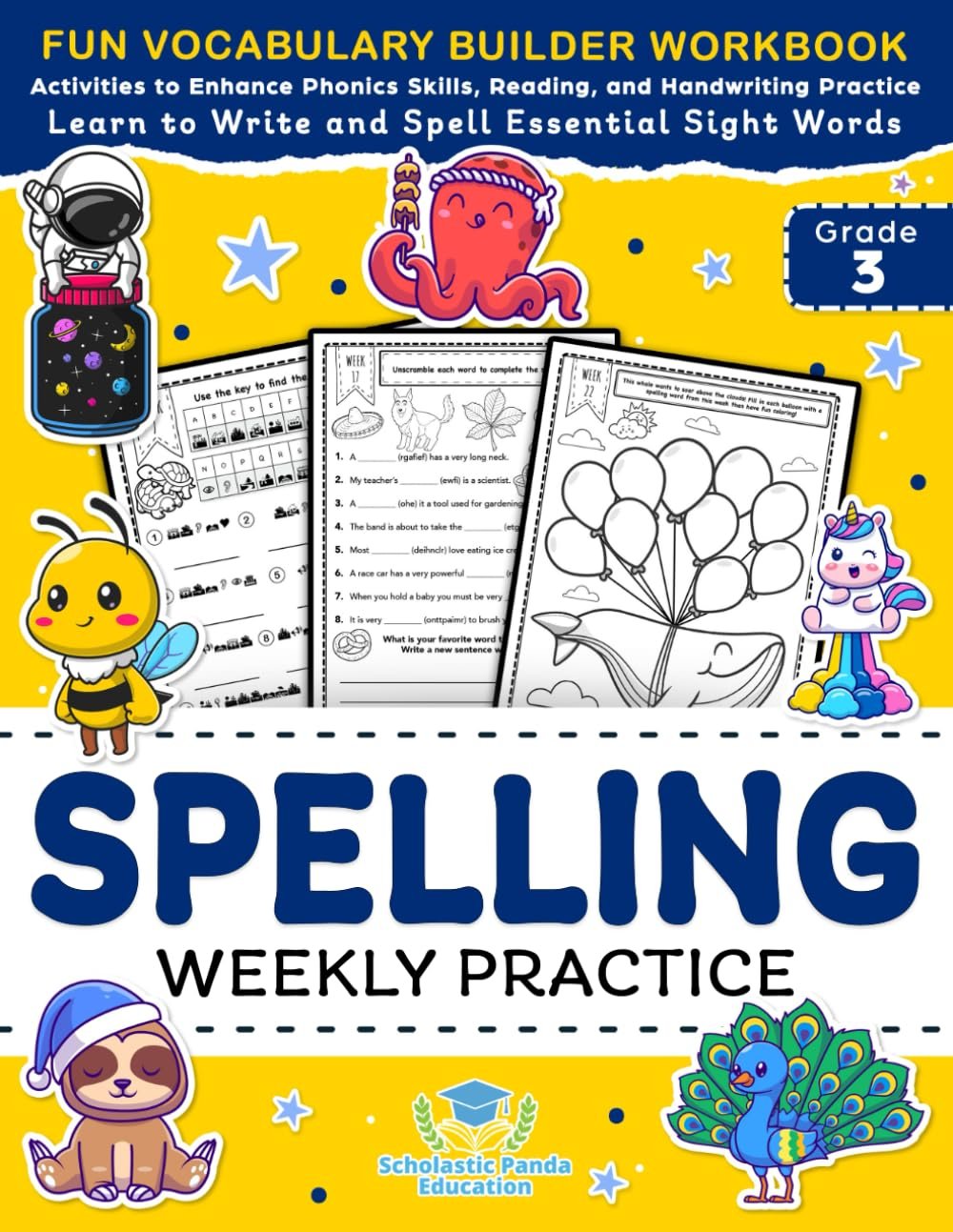 Spelling Weekly Practice for 3rd Grade