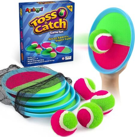 Toss and Catch Ball Game Outdoor Paddle Ball