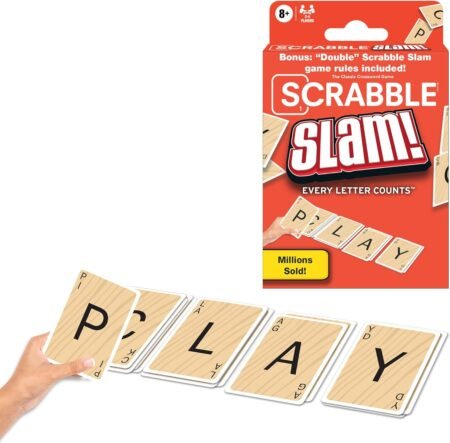 Winning Moves Scrabble Slam Fast-Paced Word Card